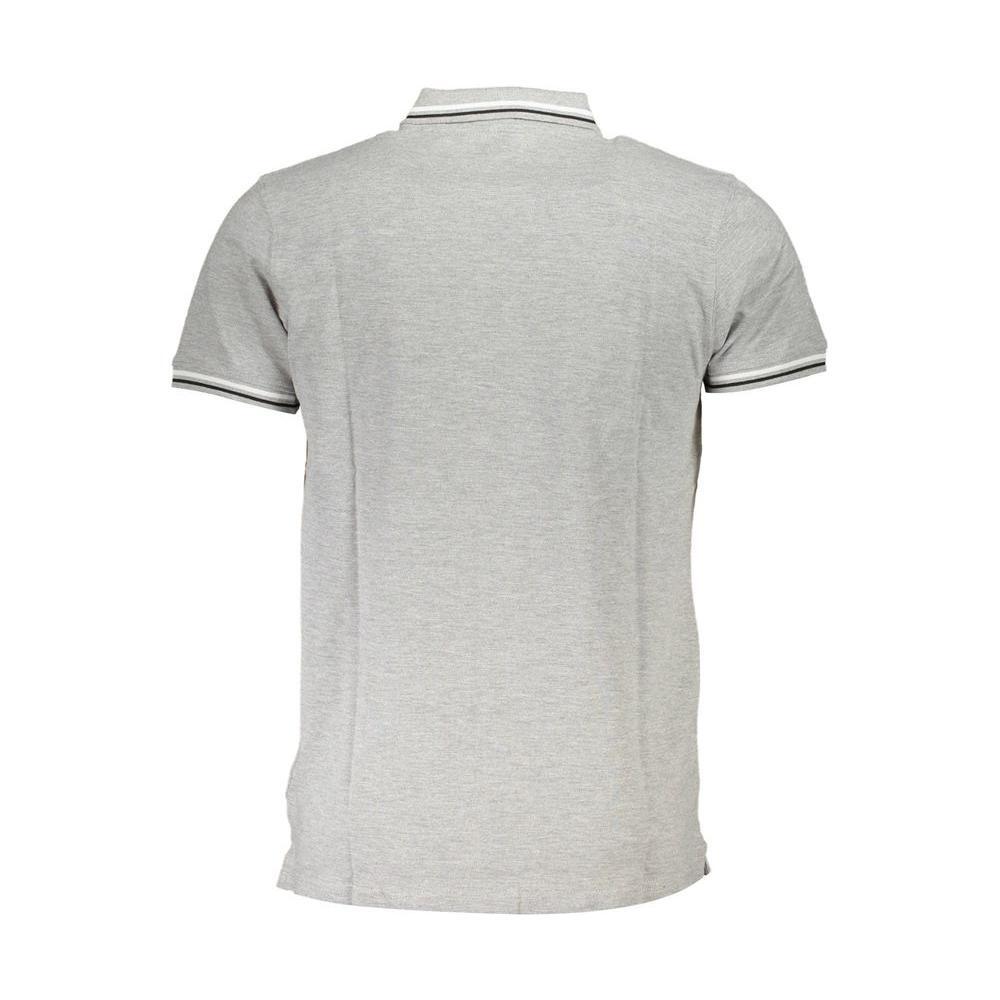 Cavalli Class Brown Cotton Men Polo Shirt CA-37779-M