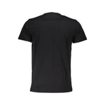 Cavalli Class Black Cotton Men T-Shirt CA-37793-XL