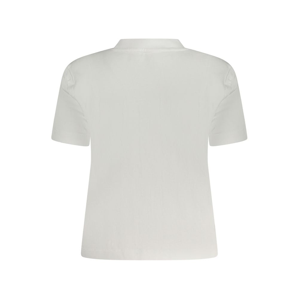 Calvin Klein White Cotton Women T-Shirt CA-38296-L