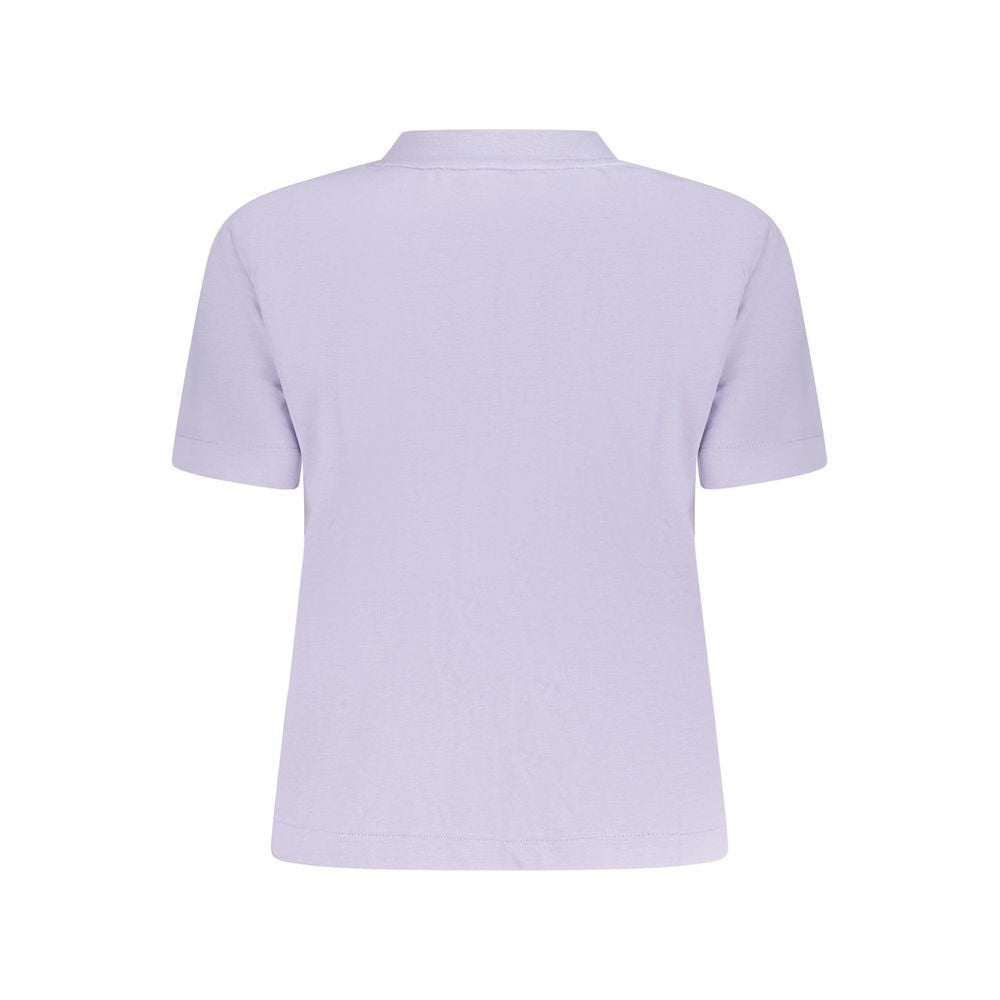 Calvin Klein Purple Cotton Women T-Shirt CA-38300-L