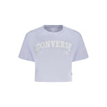 Converse Purple Cotton Women T-Shirt CO-38352-L