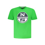 North Sails Green Cotton Men T-Shirt NO-38678-S