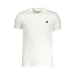 Timberland White Cotton Men T-Shirt TI-37304-S