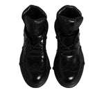 Dolce & Gabbana Black Leather Casual Mens Ankle Boots Shoes