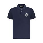 Trussardi Blue Cotton Men Polo Shirt TR-36626-M