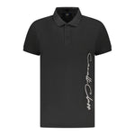 Cavalli Class Black Cotton Men Polo Shirt CA-36633-M