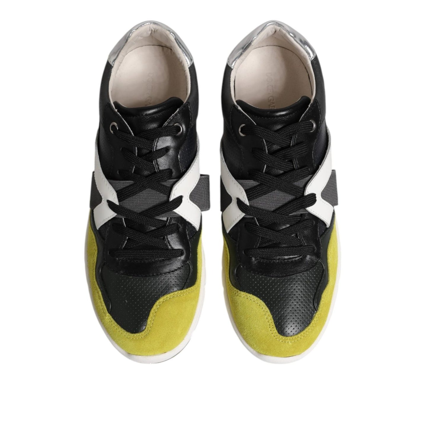 Dolce & Gabbana Multicolor Lace Up Low Top Men Sneakers Shoes MV7306-41