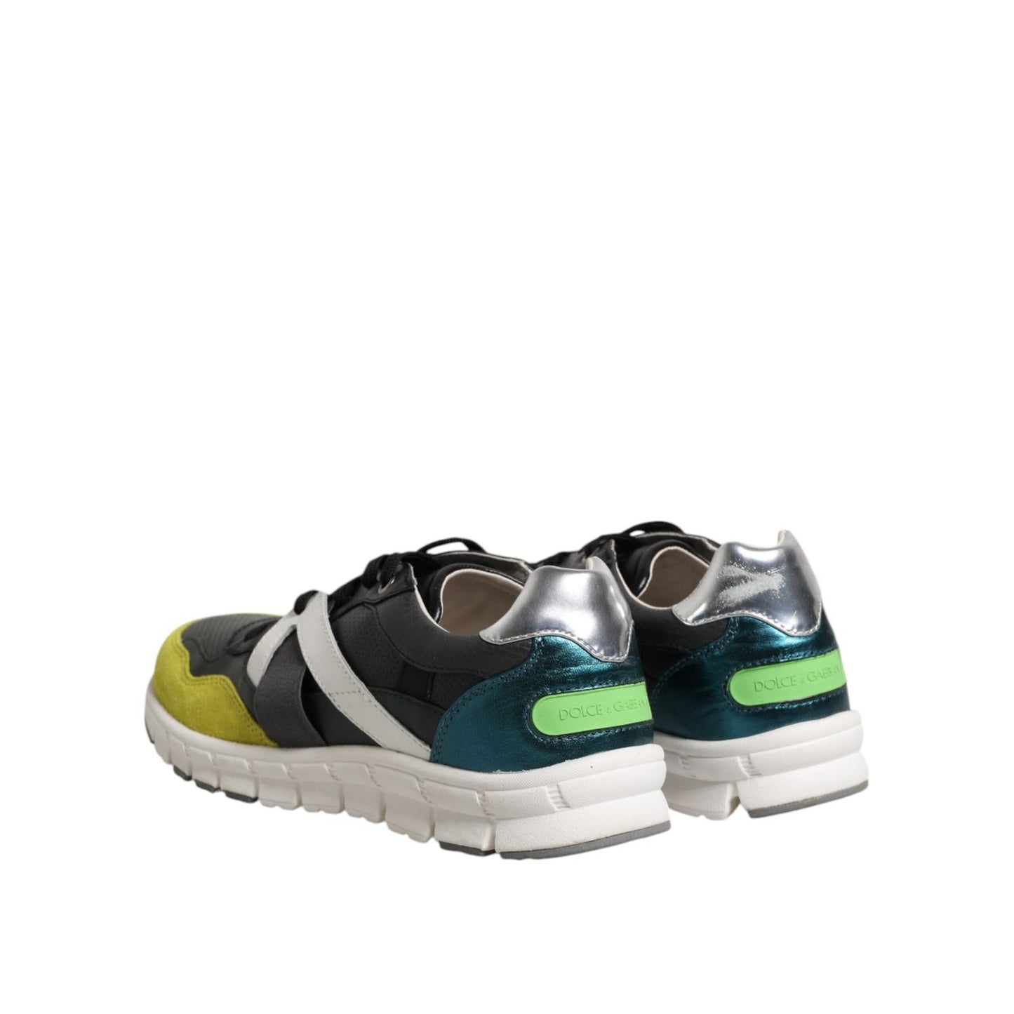 Dolce & Gabbana Multicolor Lace Up Low Top Men Sneakers Shoes MV7306-41