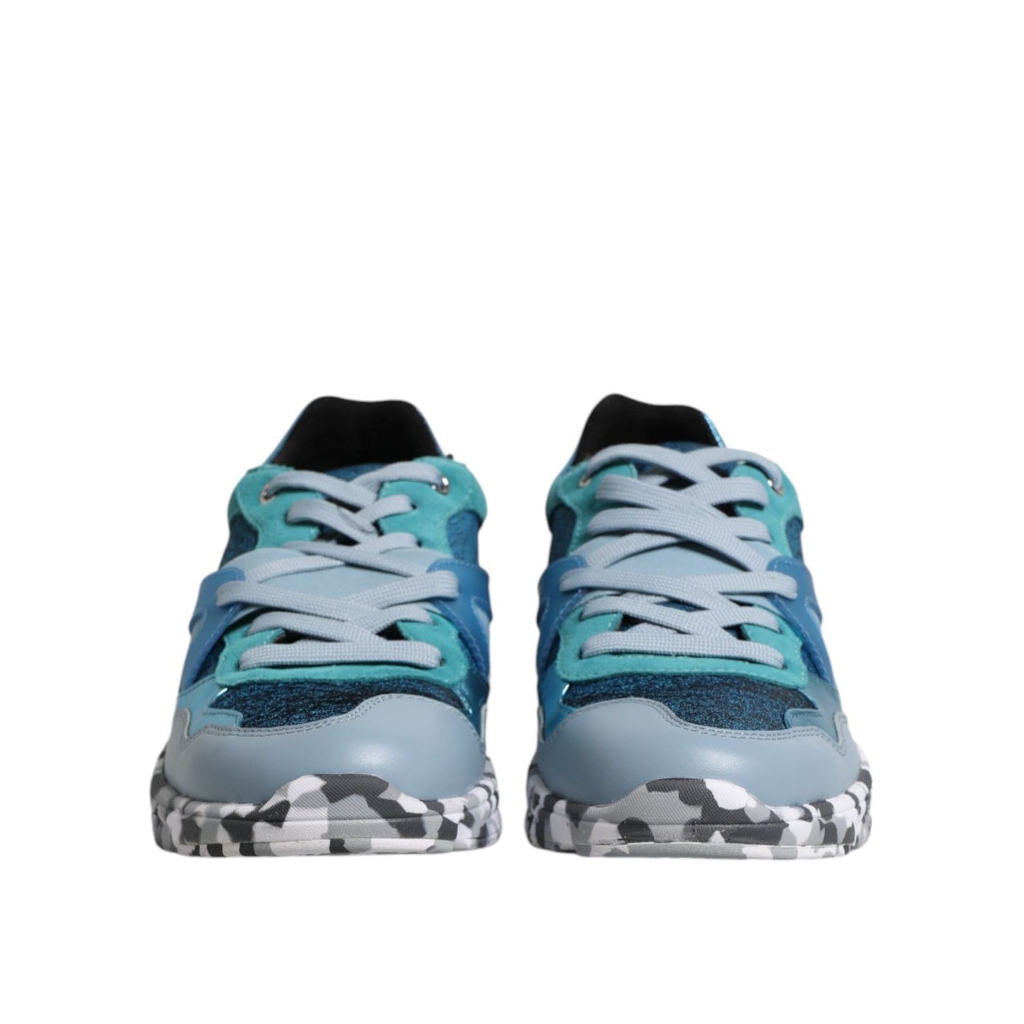 Dolce & Gabbana Multicolor Lace Up Low Top Men Sneakers Shoes MV7307-41.5