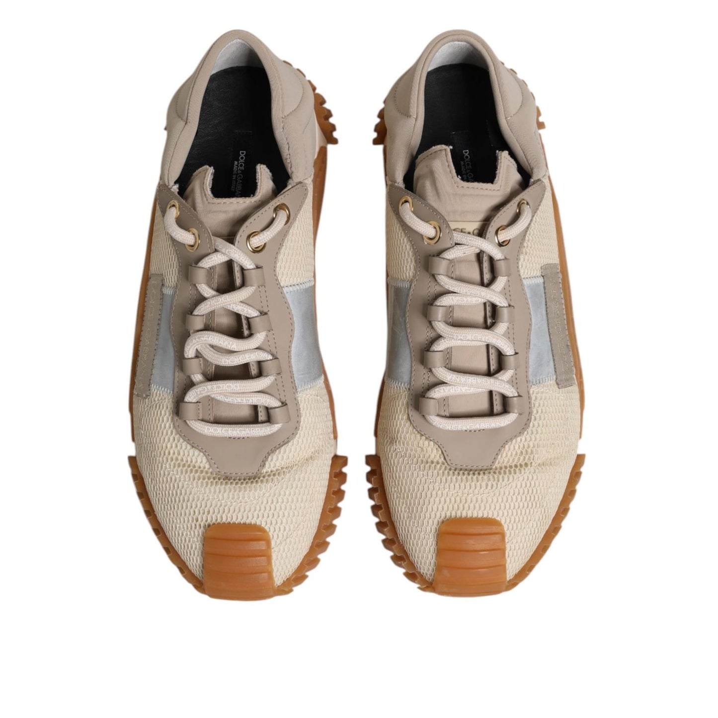 Dolce & Gabbana Multicolor Lace Up Low Top NS1 Sneakers Shoes MV7351-44