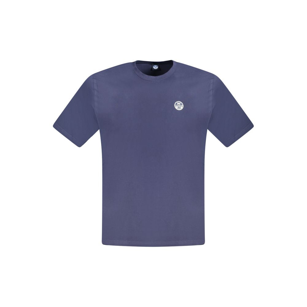 North Sails Blue Cotton Men T-Shirt NO-33745-S