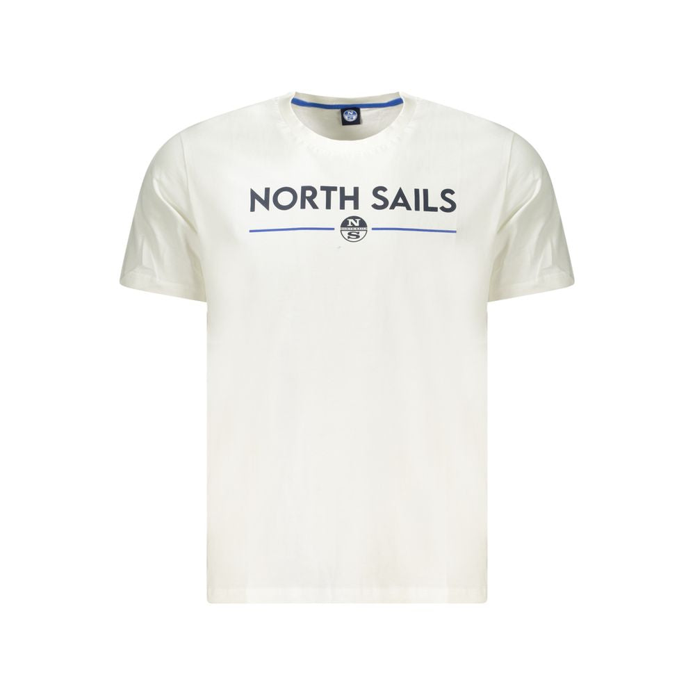 North Sails White Cotton Men T-Shirt NO-34371-S