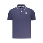 North Sails Blue Cotton Men Polo Shirt NO-35022-S