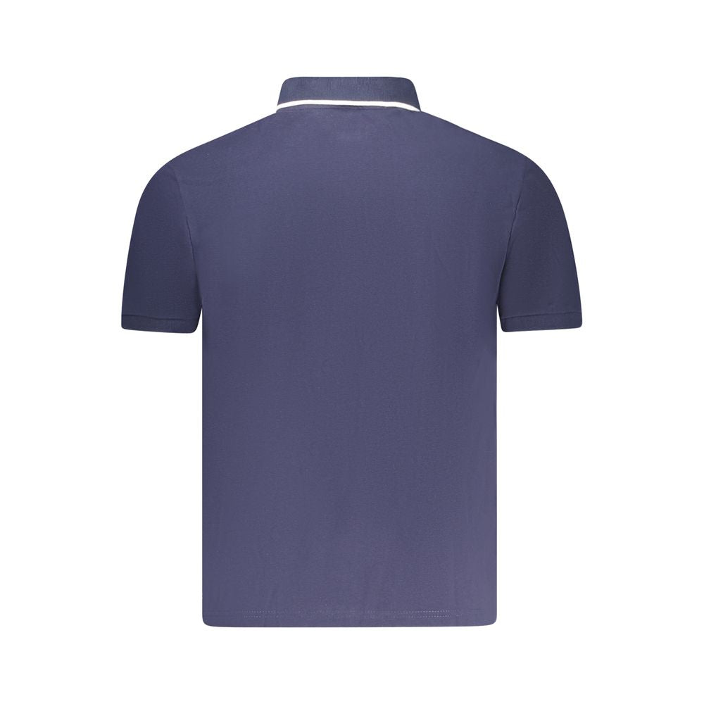 North Sails Blue Cotton Men Polo Shirt NO-35022-S