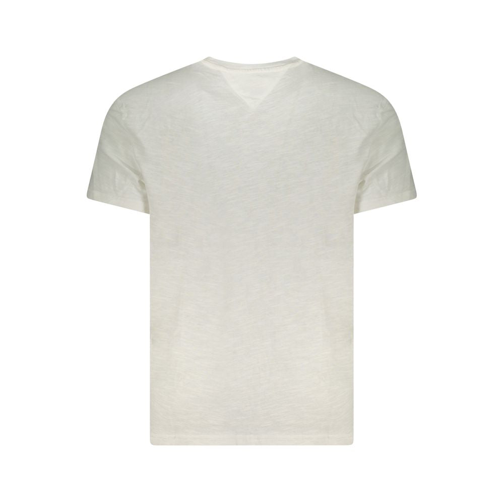 Tommy Hilfiger White Cotton Men T-Shirt TO-38458-S