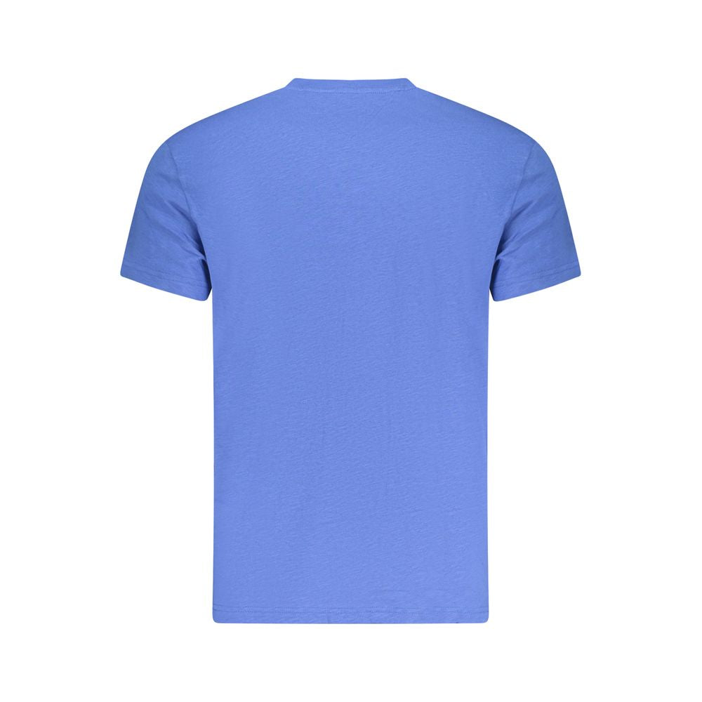 Tommy Hilfiger Blue Cotton Men T-Shirt TO-38467-S