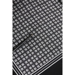 Dolce & Gabbana Black White Patterned Square Foulard Scarf
