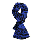 Dolce & Gabbana Blue Black Logo Neck Warmer Wrap Shawl Scarf MS7452