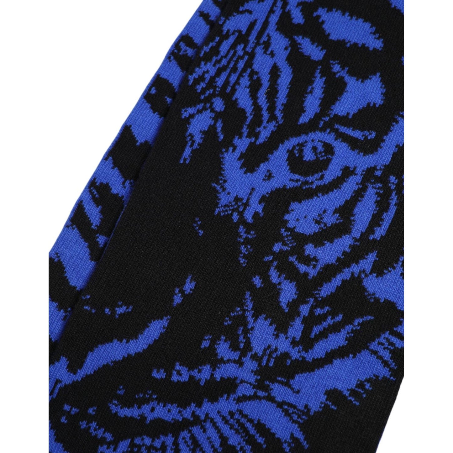 Dolce & Gabbana Blue Black Logo Neck Warmer Wrap Shawl Scarf MS7452
