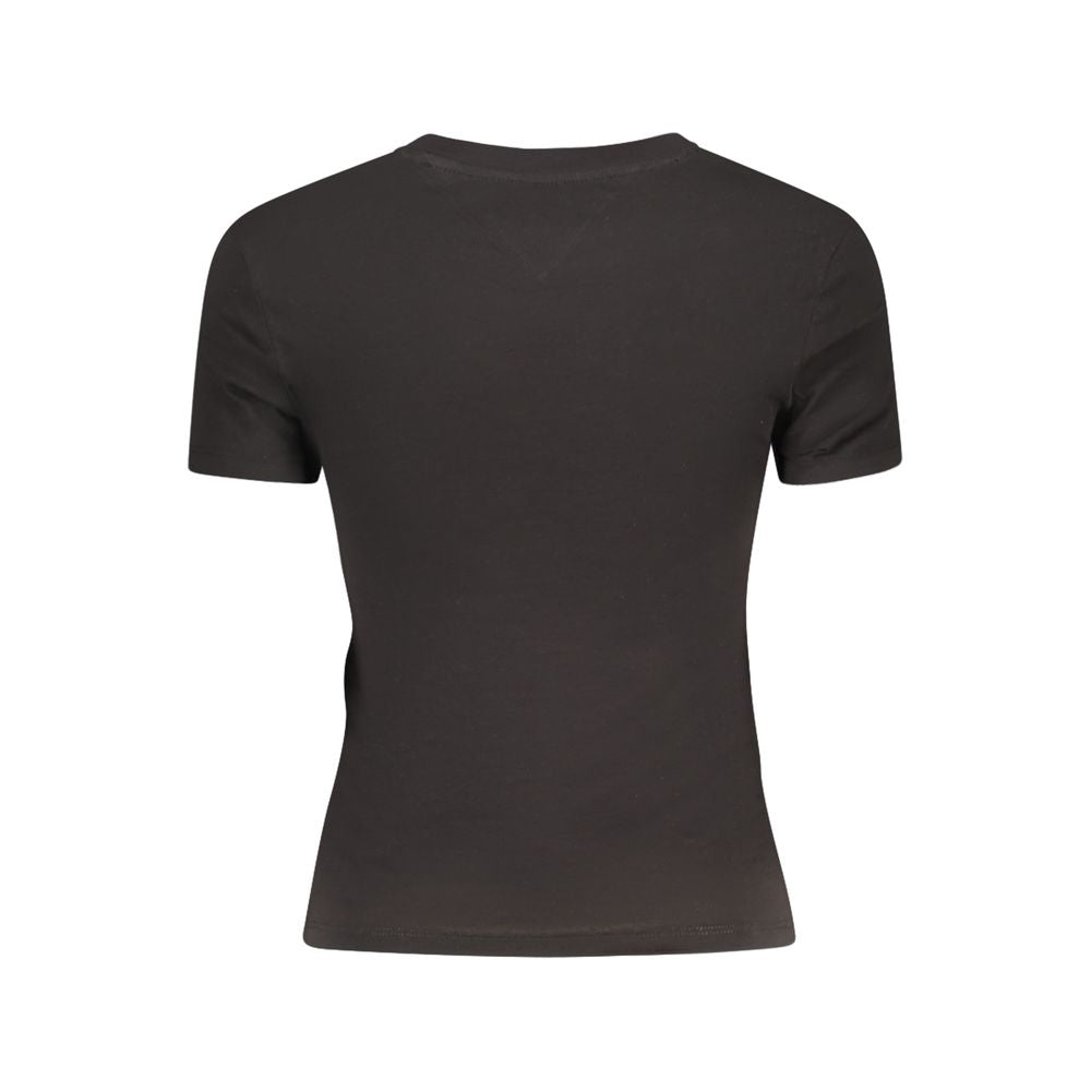 Tommy Hilfiger Black Cotton Tops & T-Shirt TO-38441-XS