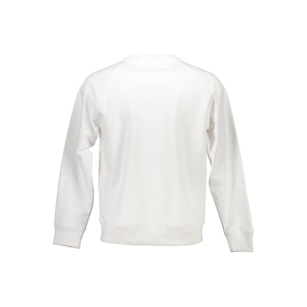 Calvin Klein White Cotton Unisex Sweatshirt CA-4310-XL