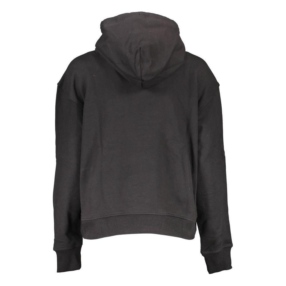 Calvin Klein Black Cotton Women Sweater CA-13155-XL