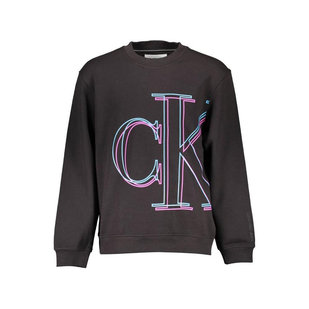 Calvin Klein Black Cotton Men Sweater CA-13475-XXL