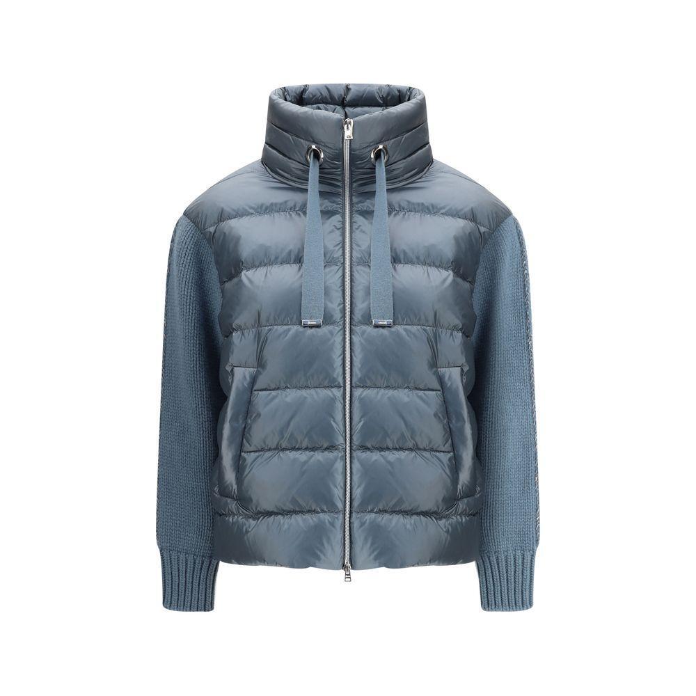 Herno Down Jacket with wool sleeves HE-PI00138DR12017Z9123-IT40 | M