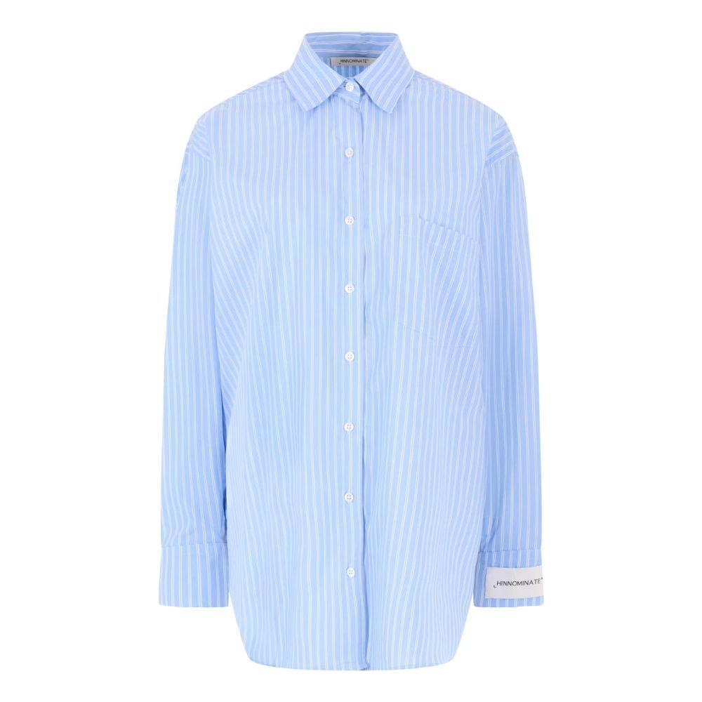 Hinnominate Blue Cotton Shirt HI-15620-XL