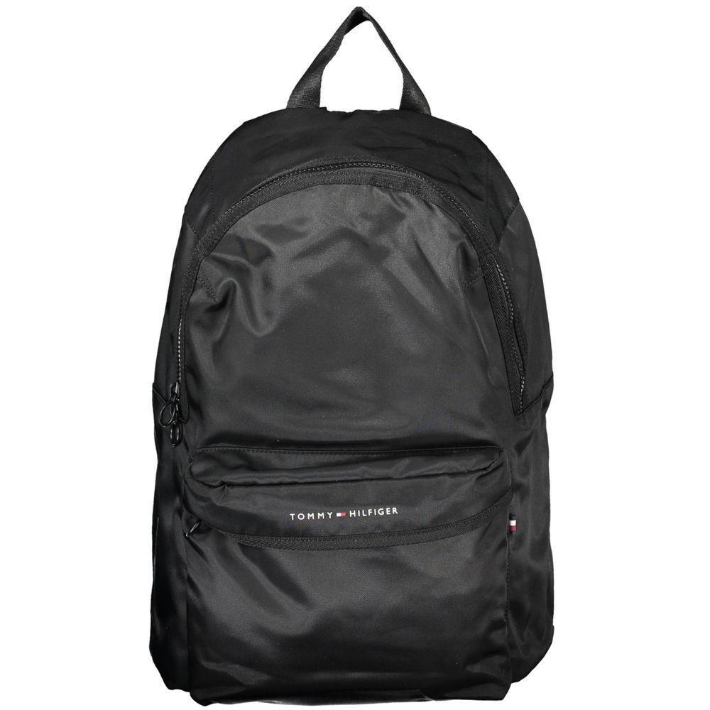 Tommy Hilfiger Black Polyester Backpack TO-20407
