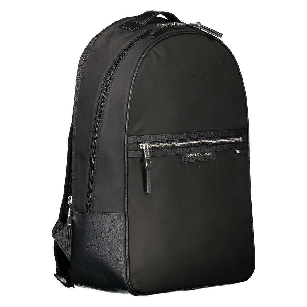 Tommy Hilfiger Black Polyester Backpack TO-25934