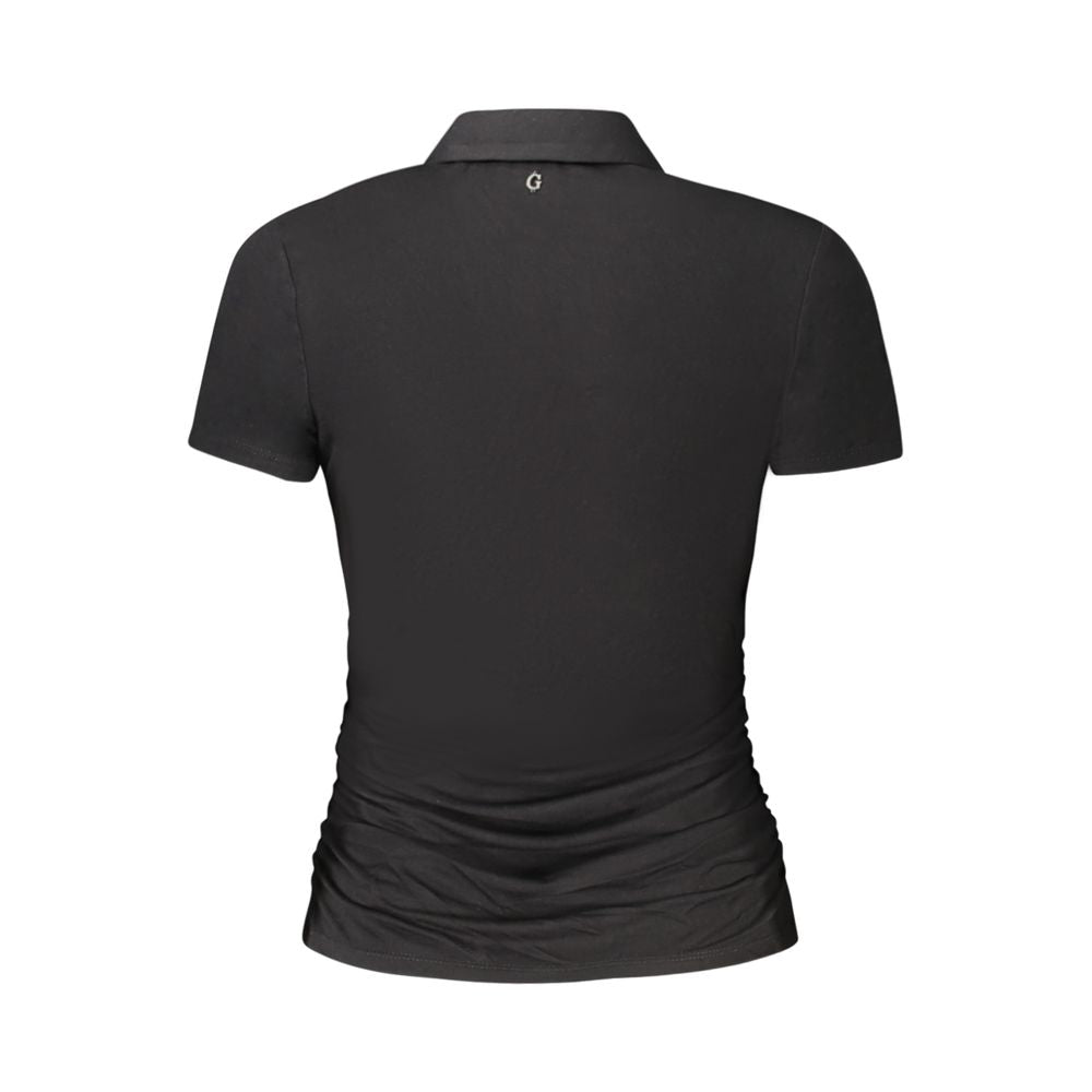 Guess Jeans Black Viscose Tops & T-Shirt GU-35189-XS