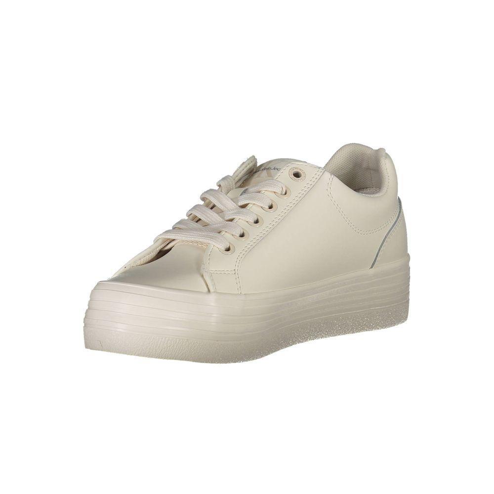 Calvin Klein White Polyester Sneaker CA-21734-EU40/US10