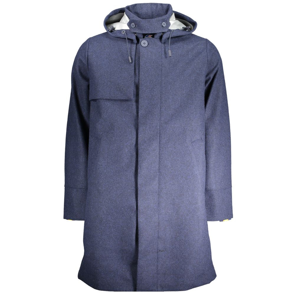 K-WAY Blue Polyester Jacket KW-30640-M