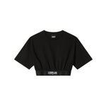 Comme Des Fuckdown Black Cotton Tops & T-Shirt CO-15650-IT36|XXS