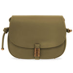 PINKO Green Leather Crossbody Bag PI-14341