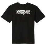 Comme Des Fuckdown Black Cotton Tops & T-Shirt CO-15665-XS