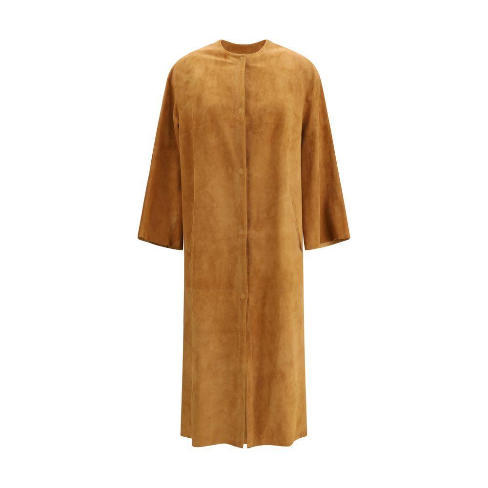 Salvatore Santoro Suede Coat SA-48089DCARAMEL-IT42 | L