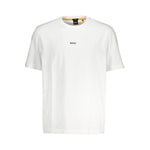 Hugo Boss White Cotton T-Shirt BO-37887-M