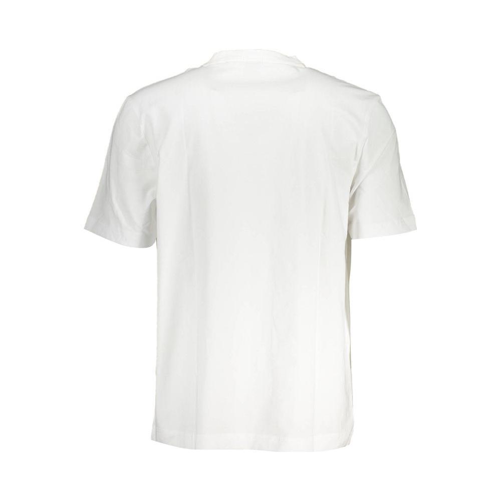 Hugo Boss White Cotton T-Shirt BO-37887-M