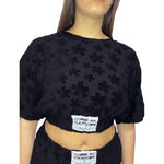 Comme Des Fuckdown Black Cotton Sweater CO-15676-XS