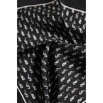 Dolce & Gabbana Black Sea Horse Silk Square Men Foulard Scarf