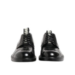 Dolce & Gabbana Black Leather Dress Lace Up Men Formal Shoes MV7411-41