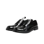 Dolce & Gabbana Black Leather Dress Lace Up Men Formal Shoes MV7411-41