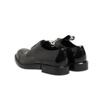 Dolce & Gabbana Black Leather Dress Lace Up Men Formal Shoes MV7411-41