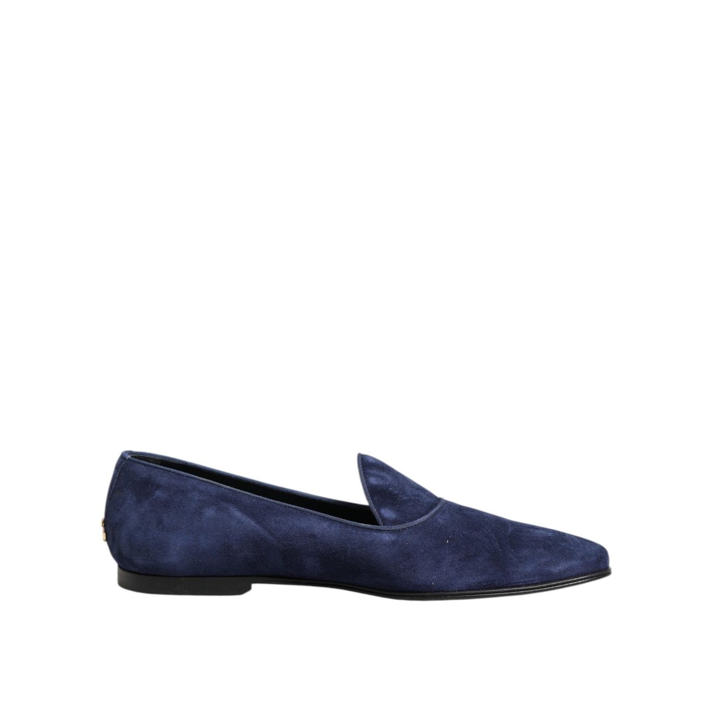 Dolce & Gabbana Blue Velvet DG Logo Loafers Formal Shoes MV7472-44