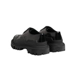 Dolce & Gabbana Black Patent Leather Trekking Derby Shoes MV7382-39