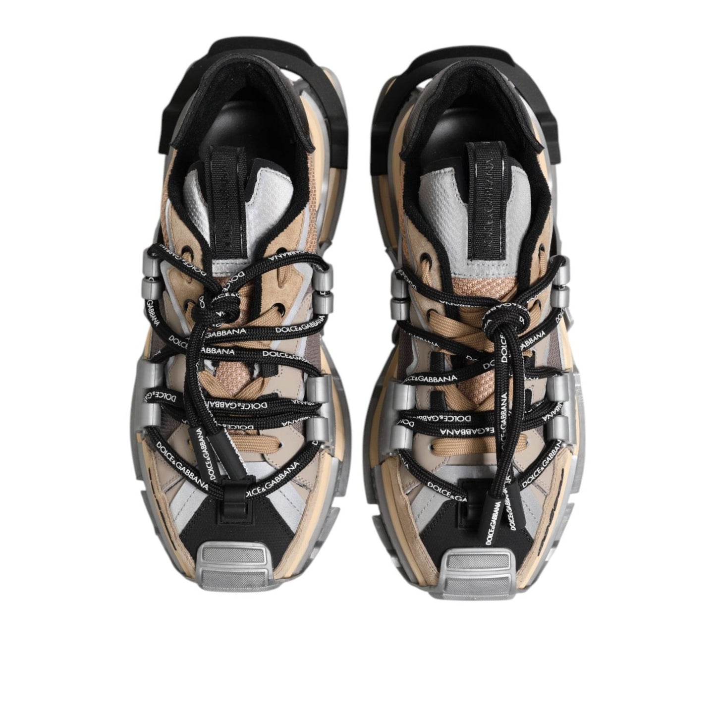 Dolce & Gabbana Multicolor Panelled Space Sneakers Shoes MV7394-43