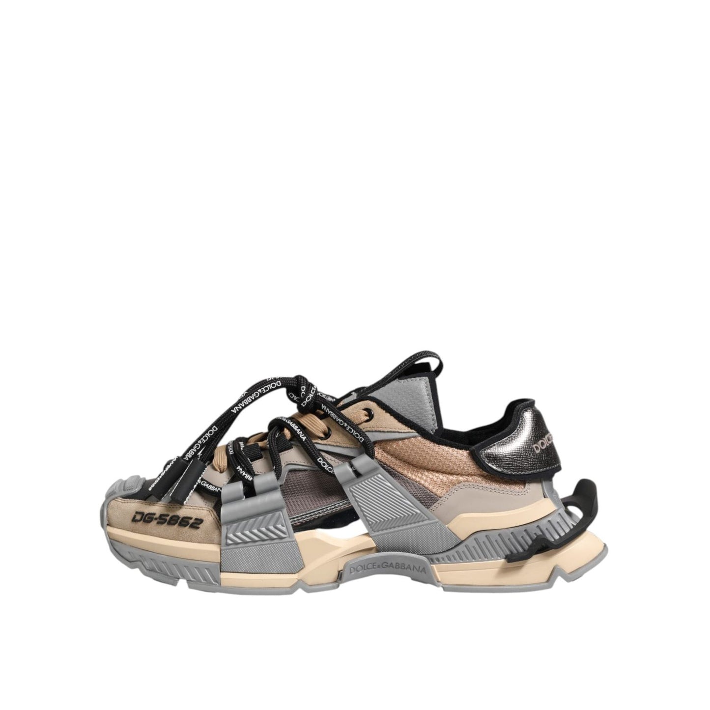 Dolce & Gabbana Multicolor Panelled Space Sneakers Shoes MV7394-43