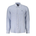 North Sails Blue Linen Shirt NO-38877-M
